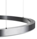 Lampa wisząca CIRCLE 120 cm - LED, ring tytan szczotkowany