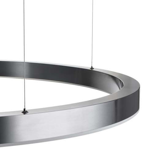 Lampa wisząca CIRCLE 120 cm - LED, ring tytan szczotkowany