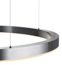 Lampa wisząca CIRCLE 120 cm - LED, ring tytan szczotkowany