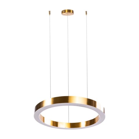 Lampa wisząca CIRCLE 2 100+120 cm - LED, ring mosiądz szczotkowany na 1 podsufitce