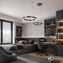 Lampa wisząca CIRCLE 2 40+60 cm - LED, ring tytan szczotkowany na 1 podsufitce