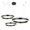 Lampa wisząca CIRCLE 3 40+60+80 cm - LED, ring tytan szczotkowany na 1 podsufitce