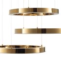 Lampa wisząca CIRCLE 3 60+60+60 cm - LED, ring złoty połysk na 1 podsufitce