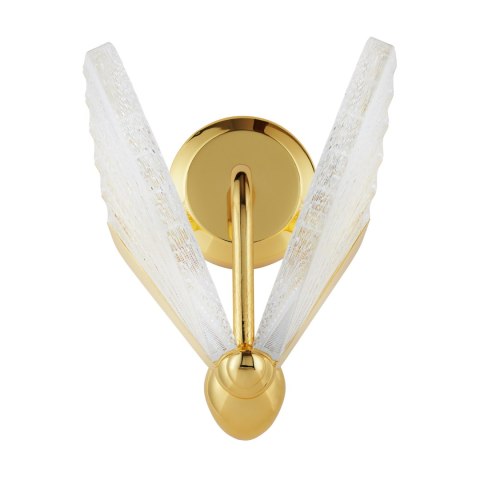 Lampa ścienna BEE LED 22 cm - złoty kinkiet dekoracyjny