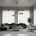 Lampa wisząca CIRCLE 3 40+60+60 cm - LED, ring złoty połysk na 1 podsufitce