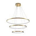 Lampa wisząca CIRCLE SLIM 40+60+80 cm - LED, ring złoty potrójny