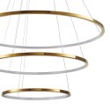 Lampa wisząca CIRCLE SLIM 40+60+80 cm - LED, ring złoty potrójny