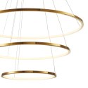 Lampa wisząca CIRCLE SLIM 40+60+80 cm - LED, ring złoty potrójny