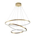 Lampa wisząca CIRCLE SLIM 40+60+80 cm - LED, ring złoty potrójny