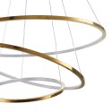Lampa wisząca CIRCLE SLIM 40+60+80 cm - LED, ring złoty potrójny