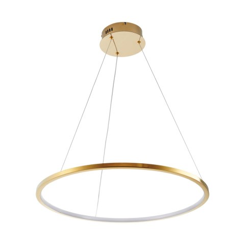 Lampa wisząca CIRCLE SLIM 60 cm - LED, ring złoty