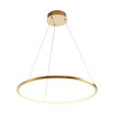Lampa wisząca CIRCLE SLIM 60 cm - LED, ring złoty