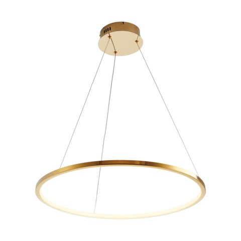 Lampa wisząca CIRCLE SLIM 60 cm - LED, ring złoty