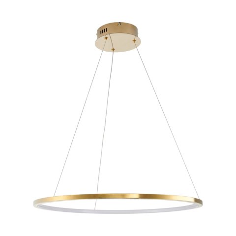 Lampa wisząca CIRCLE SLIM 60 cm - LED, ring złoty