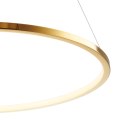 Lampa wisząca CIRCLE SLIM 60 cm - LED, ring złoty