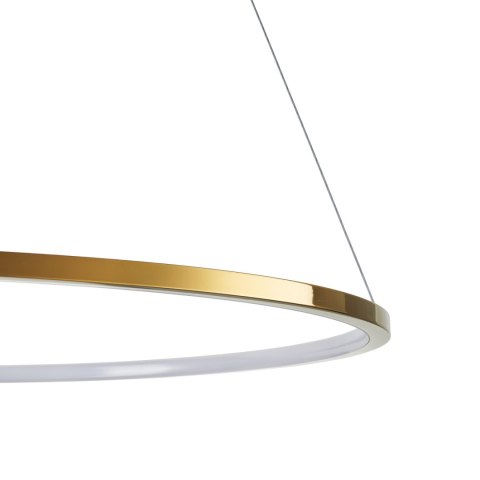 Lampa wisząca CIRCLE SLIM 80 cm - LED, ring złoty