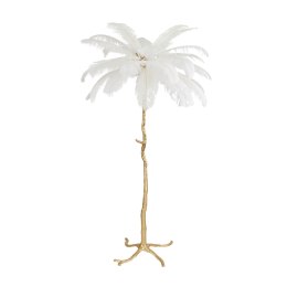Lampa podłogowa EMU 170 cm - pióra białe