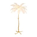 Lampa podłogowa EMU 170 cm - pióra białe
