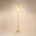 Lampa podłogowa EMU 170 cm - pióra białe