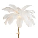Lampa podłogowa EMU 170 cm - pióra białe