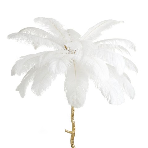 Lampa podłogowa EMU 170 cm - pióra białe