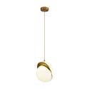 Lampa wisząca ORBITA biało-złota, akryl, 25 cm