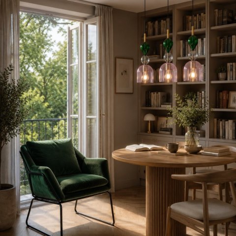 Lampa wisząca PASTELLO PINK kolorowa 15 cm