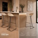 Hoker CARO BAR stołek barowy beżowy 75 cm