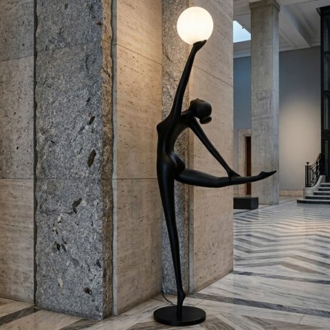 Lampa podłogowa WOMAN BALLERINA czarna 215 cm