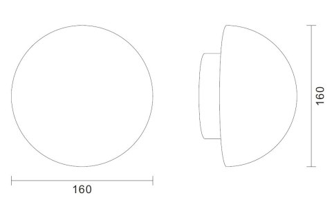 Lampa ścienna BUTTON 16 cm LED złoty
