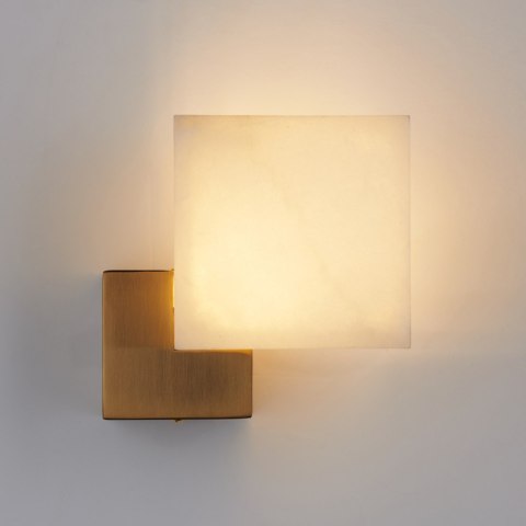 Lampa ścienna CUBO LED złota 18 cm
