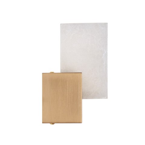 Lampa ścienna CUBO LED złota 18 cm