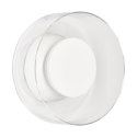 Lampa ścienna DONUT 18 - LED, szkło transparentne, biały środek