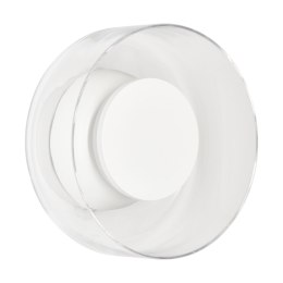 Lampa ścienna DONUT 18 - LED, szkło transparentne, biały środek