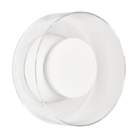 Lampa ścienna DONUT 18 - LED, szkło transparentne, biały środek