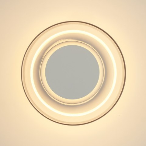 Lampa ścienna DONUT 18 - LED, szkło transparentne, biały środek