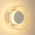 Lampa ścienna DONUT 18 - LED, szkło transparentne, biały środek