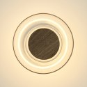 Lampa ścienna DONUT 18 - LED, szkło transparentne, brąz orzechowy