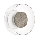 Lampa ścienna DONUT 18 - LED, szkło transparentne, brąz orzechowy