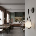 Lampa ścienna DROP 45 cm czarna