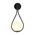 Lampa ścienna DROP 45 cm czarna