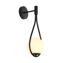 Lampa ścienna DROP 45 cm czarna