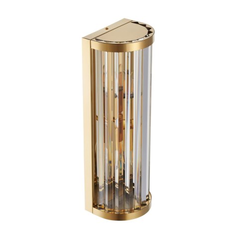 Lampa ścienna EXELLENT kryształowa złota 45 cm
