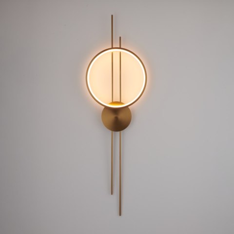 Lampa ścienna ECLIPTICA LED złota 100 cm