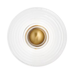 Lampa ścienna HELIOS 30 cm transparentno złota