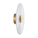 Lampa ścienna HELIOS 30 cm transparentno złota