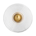 Lampa ścienna HELIOS 30 cm transparentno złota