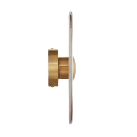 Lampa ścienna HELIOS 30 cm transparentno złota