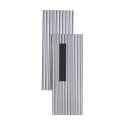 Lampa ścienna NOIR LED, kinkiet czarny ryflowany dwustronny