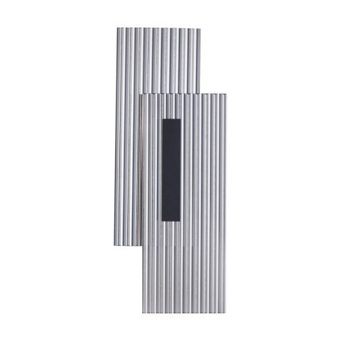 Lampa ścienna NOIR LED, kinkiet czarny ryflowany dwustronny